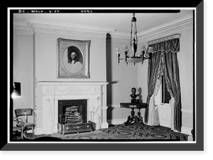 Historic Framed Print, Octagon House, 1799 (1741) New York Avenue, Northwest, Washington, District of Columbia, DC - 9,  17-7/8" x 21-7/8"