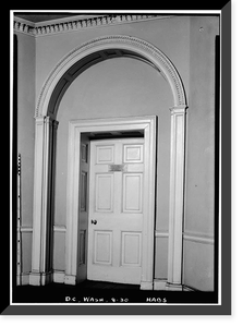 Historic Framed Print, Octagon House, 1799 (1741) New York Avenue, Northwest, Washington, District of Columbia, DC - 12,  17-7/8" x 21-7/8"