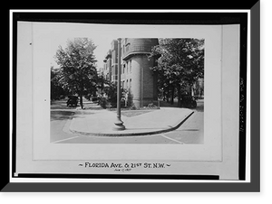 Historic Framed Print, Florida Avenue, Washington, District of Columbia, DC - 11,  17-7/8" x 21-7/8"