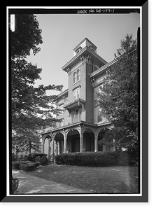 Dr. Henry Ridgely House, 6 South State Street, Dover, Kent County, DE Classic, Vintage Poster