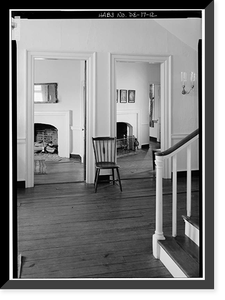 John Dickinson Mansion, Kitts Hummock Road, off State Road 68, 0.3 mile ea, Dover vicinity, Kent County, DE - 12, Antique Print