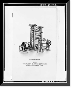 Curtis Paper Mill, Route 72, Newark, New Castle County, DE - 18 Classic, Antique Print