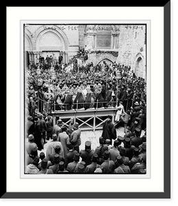 Historic Framed Print, Washing feet .  Jerusalem,  17-7/8" x 21-7/8"