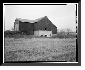 Couper Bank Barn, Road 381, West of U.S. Route 13, Tybouts Corner vicinity, New Castle County, DE, Historic Print