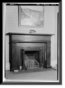 Historic Framed Print, Joseph Price House, 1301 North Market Street, Wilmington, New Castle County, DE - 4,  17-7/8" x 21-7/8"