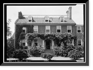 Banning House, 809 South Broom Street, Wilmington, New Castle County, DE, Antique Poster