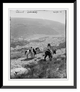 Antique Photo Print - Nabulus (Schechem) - Historic Wall Art Gift