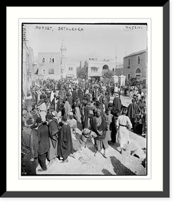 Historic Framed Print, Market, Bethlehem,  17-7/8" x 21-7/8"