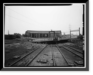 Pennsylvania Railroad Improvements, Repair Shop, Vandever & Bowers Streets, Wilmington, New Castle County, DE - 5, Antique Print