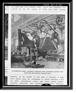 Pennsylvania Railroad Improvements, Repair Shop, Vandever & Bowers Streets, Wilmington, New Castle County, DE - 13 Classic, Antique Poster