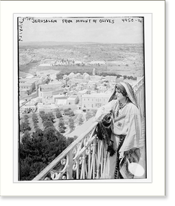 Antique Photo Print - Jerusalem from Mount of Olives