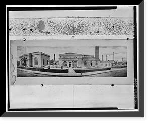 Historic Framed Print, Brandywine Pumping Station, Sixteenth & Market Streets, Wilmington, New Castle County, DE - 2,  17-7/8" x 21-7/8"