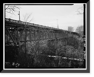 Augustine Bridge, Brandywine River, Augustine Cutoff, Wilmington, New Castle County, DE, Vintage Wall Art