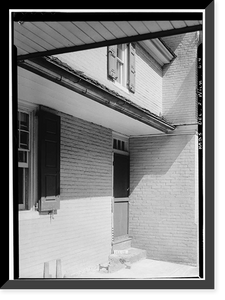 Historic Framed Print, Samuel Canby House, 1401 North Market Street, Wilmington, New Castle County, DE - 4,  17-7/8" x 21-7/8"