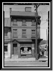 Captain Thomas Mendenhall House, Front & Walnut Streets, Wilmington, New Castle County, DE, Antique Poster