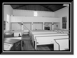 Historic Framed Print, Blackwater Presbyterian Church, State Road 54, Clarksville vicinity, Sussex County, DE - 10,  17-7/8" x 21-7/8"