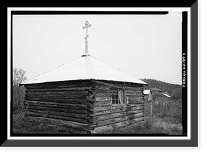 Saints Constatine & Helen Russian Orthodox Church, Lime Village, Bethel Census Area, AK - 3, Antique Poster