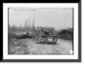 Historic Framed Print, Dead German Artilleryman,  17-7/8" x 21-7/8"