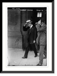 Historic Framed Print, Herbert Hoover - 3,  17-7/8" x 21-7/8"