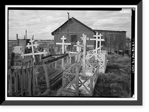 St. Jacob Russian Orthodox Church, Churchyard, Napaskiak, Bethel Census Area, AK - 2 Classic, Historic Print