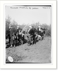 Vintage Americana Print - Russian Pilgrims by Jordan
