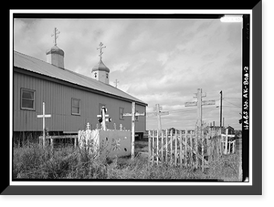 St. Jacob Russian Orthodox Church, Napaskiak, Bethel Census Area, AK - 2, Vintage Print