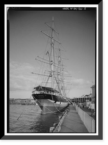Ship BALCLUTHA, 2905 Hyde Street Pier, San Francisco, San Francisco County, CA - 5 Classic, Antique Poster
