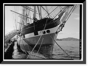 Ship BALCLUTHA, 2905 Hyde Street Pier, San Francisco, San Francisco County, CA - 7, Antique Print