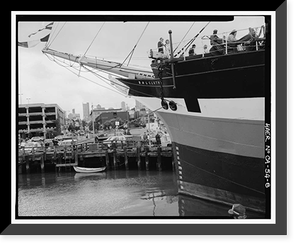 Ship BALCLUTHA, 2905 Hyde Street Pier, San Francisco, San Francisco County, CA - 8, Antique Print