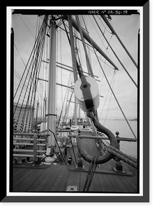 Ship BALCLUTHA, 2905 Hyde Street Pier, San Francisco, San Francisco County, CA - 19 Classic, Antique Print
