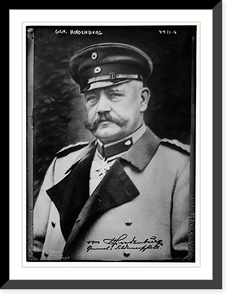 Historic Framed Print, Gen. Hindenburg,  17-7/8" x 21-7/8"