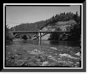 Chili Bar Bridge, Spanning South Fork of American River at State Hig, Placerville vicinity, El Dorado County, CA - 11, Antique Poster
