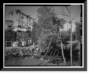 Folsom Powerhouse, Adjacent to American River, Folsom vicinity, Sacramento County, CA - 15, Antique Poster