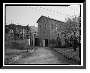 Folsom Powerhouse, Adjacent to American River, Folsom vicinity, Sacramento County, CA - 20, Antique Poster