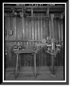 Folsom Powerhouse, Adjacent to American River, Folsom vicinity, Sacramento County, CA - 57, Vintage Wall Art