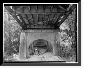 Gaylordsville Bridge, Spanning Housatonic River at U.S. Highway 7, New Milford, Litchfield County, CT - 10, Vintage Print
