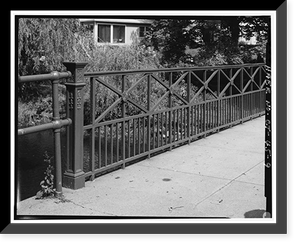West Main Street Bridge, Spanning Wepawaug River, Milford, New Haven County, CT - 9, Vintage Print
