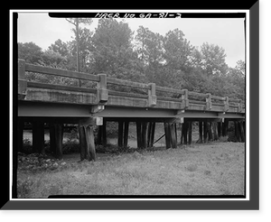 Georgia DOT Bridge No. 155-00032-001.54E, Spanning Sand Creek at State Route 32, Irwinville vicinity, Irwin County, GA - 2, Historic Print