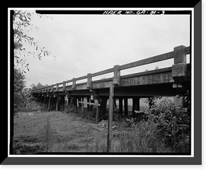 Georgia DOT Bridge No. 155-00032-001.54E, Spanning Sand Creek at State Route 32, Irwinville vicinity, Irwin County, GA - 3, Vintage Poster