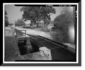 Gage Irrigation Canal, Running from Santa Ana River to Arlington Heights, Riverside, Riverside County, CA - 32 Classic, Historic Reproduction