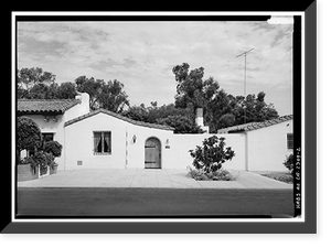Joers-Ketchum Rowhouse, 6108 Paseo Delicias, Rancho Santa Fe, San Diego County, CA - 2 Classic, Antique Print