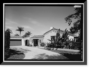 F. W. Joers House, 6135 La Flecha, Rancho Santa Fe, San Diego County, CA - 2, Historic Print