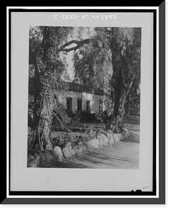 Juan Osuna House, Via de la Valle, Rancho Santa Fe, San Diego County, CA - 2, Antique Print
