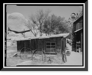 Desert Queen Ranch, Storehouse, Twentynine Palms vicinity, San Bernardino County, CA, Historic Print