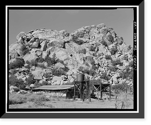 Desert Queen Ranch, Machine Shop, Twentynine Palms vicinity, San Bernardino County, CA - 2, Historic Print