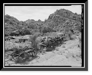 Desert Queen Ranch, Twentynine Palms vicinity, San Bernardino County, CA - 2, Vintage Print