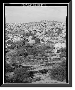 Desert Queen Ranch, Twentynine Palms vicinity, San Bernardino County, CA - 9, Antique Print