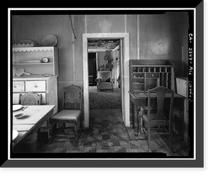 Desert Queen Ranch, Keys Ranch House, Twentynine Palms vicinity, San Bernardino County, CA - 13, Antique Print