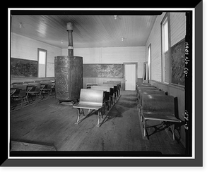 Historic Framed Print, St. Elmo School House, Northwest corner, First Street & North Avenue, Saint Elmo (historical), Chaffee County, CO - 3,  17-7/8" x 21-7/8"
