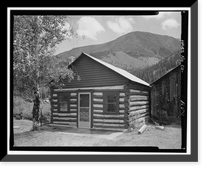 Lowe-Davenport-Ignee House & Barn, South side, Gunnison Avenue, Saint Elmo (historical), Chaffee County, CO, Vintage Print